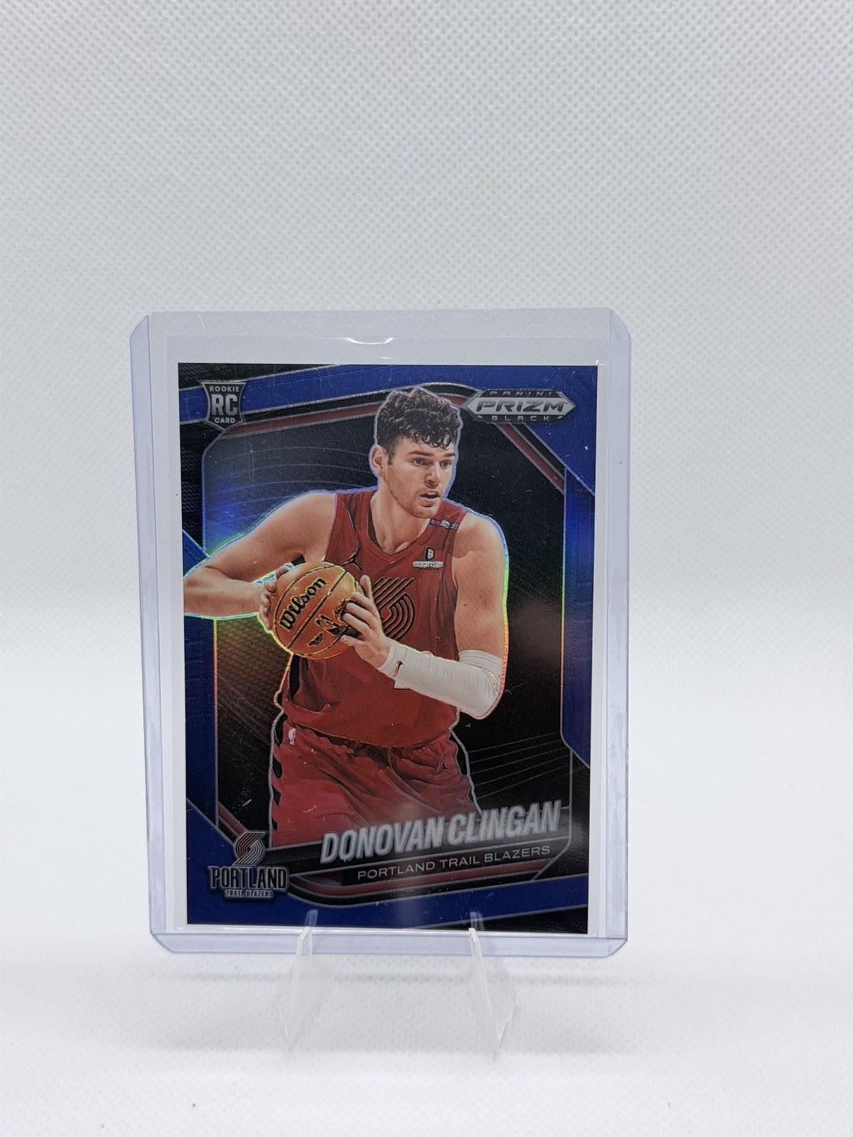 2024-25 Panini Prizm Black - Donovan Clingan #131 Blue Prizm /199 (RC)
