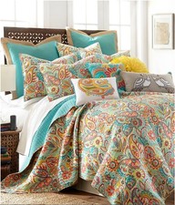 Levtex Home Palisades Multicolor Paisley Cotton Quilt set - Reversible