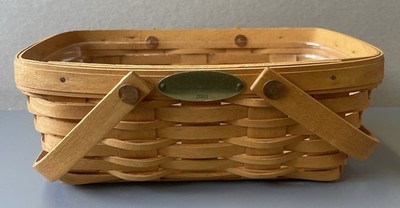 Longaberger 2001 Woven Memories Basket With Protector
