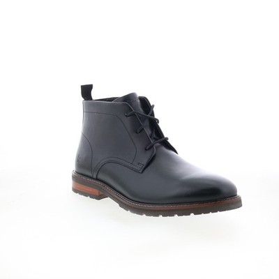 Rockport Caspe RMCASPE Mens Black Wide Leather Lace Up Chukkas Boots 14