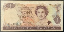 1985-1989  NEW ZEALAND PAPER MONEY - ONE DOLLAR BANKNOTE!