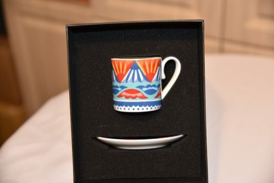 DOLCE & GABBANA FINE PORCELAIN CARRETTO ESPRESSO CUP & SAUCER - BRAND NEW IN BOX
