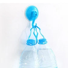 6 Pcs Seamless Suction Hanger Heavy Duty Cup Hooks Bathroom Hangers Removable