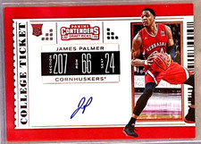2019 PANINI CONTENDERS DRAFT PICKS JAMES PALMER AUTO NEBRASKA CORNHUSKERS RC