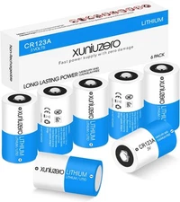 CR123A 3V Batteries (6-Pack) Photo Non-Rechargeable Lithium Battery 3 Volt... 
