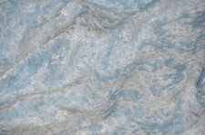 Panne Velvet Crushed Backdrop Velour Stretch Fabric 60" 60 Inches, Baby Blue