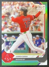 2026 Topps Now Road to Opening Day Jarren Duran Green Foil /99 Red Sox