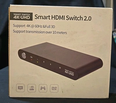 HDMI SMART SWITCH 2.0 4K-UDH SUPPORTS TRANSMISSION OVER 10M - NEW IN BOX