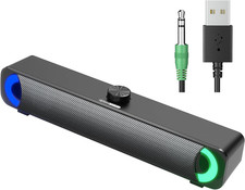 Haut-Parleur USB, Barre De Son HPYLIF H PC, Haut-Parleur De Jeu Pour Ordinateur
