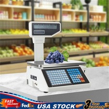 Scale Label Printing Scale Commercial Food Scale with Label and Receipt Printer