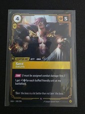 Sett - Kingpin 240/298 Rare Origins Riftbound Foil Near Mint — live eBay listing