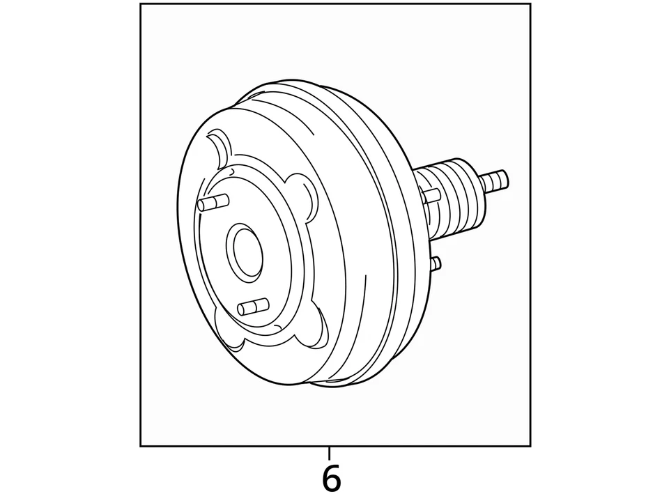 Potenciador de freno eléctrico sin paquete deportivo para 16-19 LEXUS GS350 2062718 Foto 4 de 4