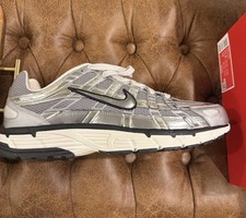 Nike P-6000 Metallic Silver Mesh Running Sneakers CN0149-001 Men's Athletic 2023