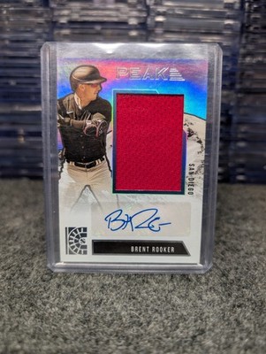 2022 Panini Capstone Brent Rooker Peak Auto Patch #PMS-BR Padres Autograph