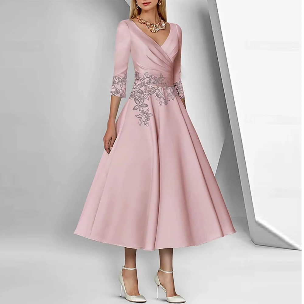 Customized Elegant Fashions A-Line Evening Dress V Neck Wedding Party  Dresses | eBay