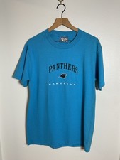 Vintage 1990s NFL Football Carolina Panthers Embroidered Tshirt USA VTG Retro