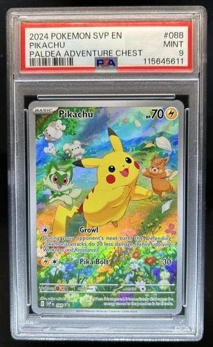 2024 Pokemon SV Black Star Promos - SVP EN Pikachu #088 PSA 9