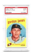 1959 TOPPS # 458 GORDON JONES,GIANTS-PSA 7+++++++++VIVID BEAUTY