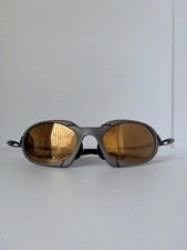 Oakley Romeo X Metal Polarized Sunglasses Matte Gray Frame/Brown Lens Retro