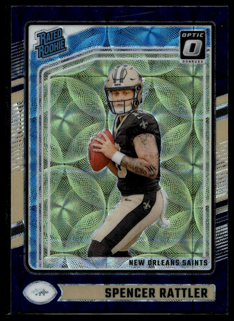 2024 Donruss Optic #289 Spencer Rattler Purple Scope Rated Rookie