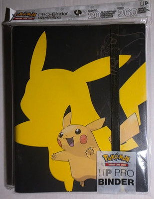 Ultra Pro 9-Pocket Pokémon Full-View PRO Binder. Pikachu. New. B3G1 Free!