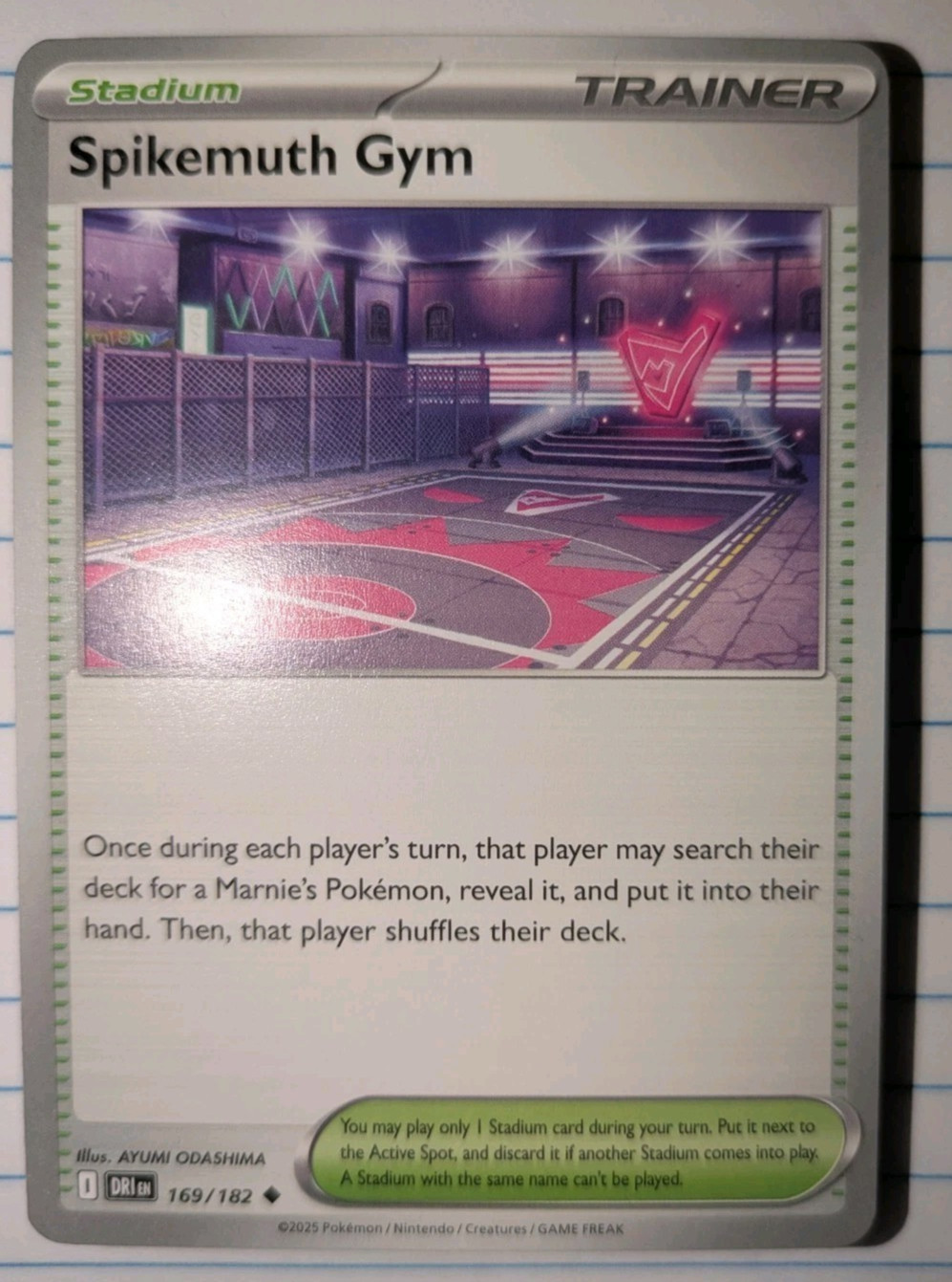 Spikemuth Gym 169/182 Destined Rivals Uncommon Pokémon Card