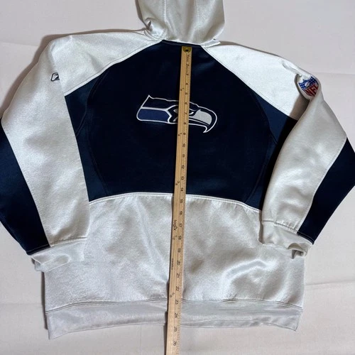 Reebok, vintage hoodie, NFL, Seahawks, graphic, logo, white, male, Large image 10