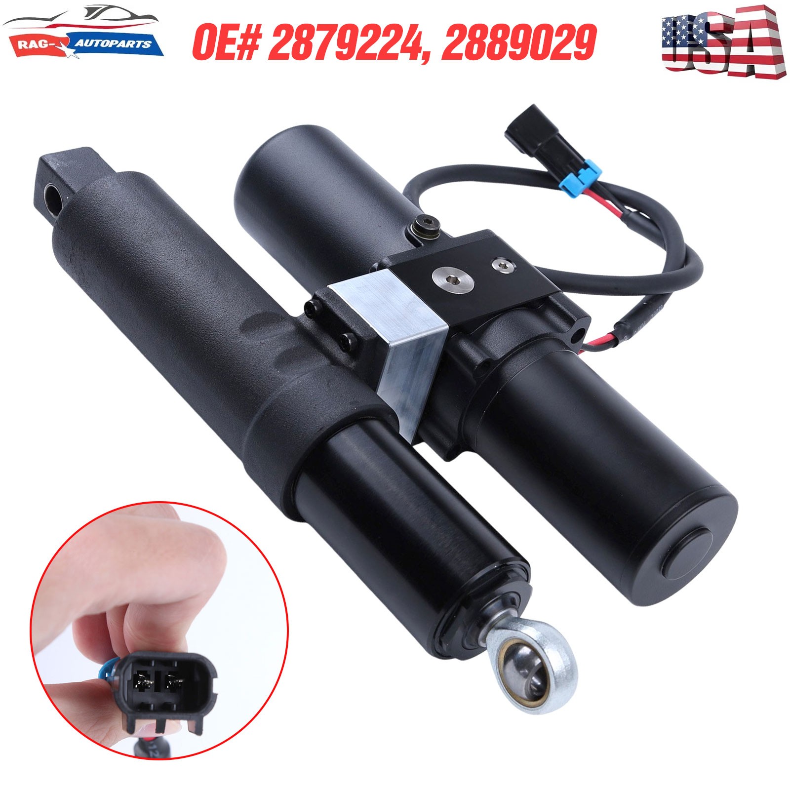 #2889058 HD Fit Polaris Ranger XP 1000 Glacier Pro Plow Hydraulic Angle System