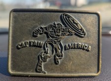 Vintage Captain America Belt Buckle Made In The USA 1975