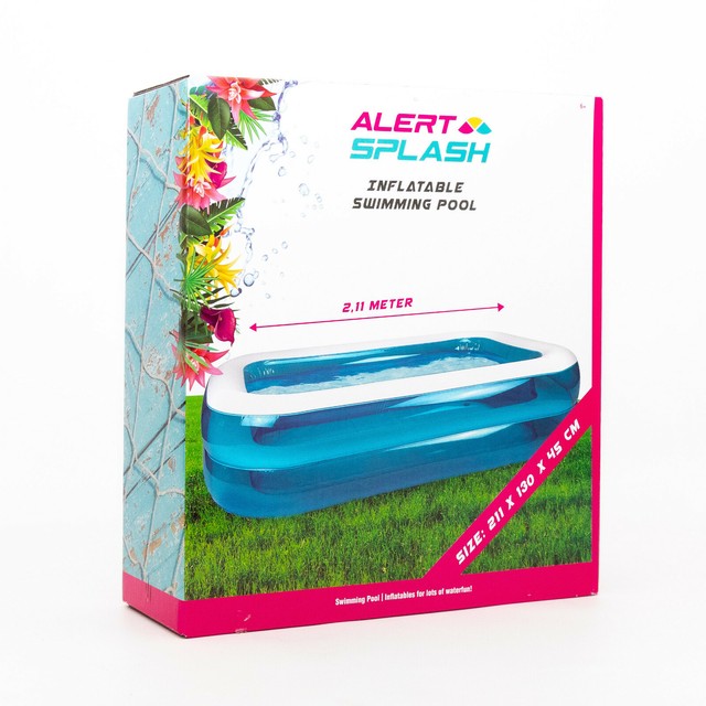 Alert Splash Planschbecken Blau 211cm 2 Ringe Familiy Swimming Pool Gunstig Kaufen Ebay