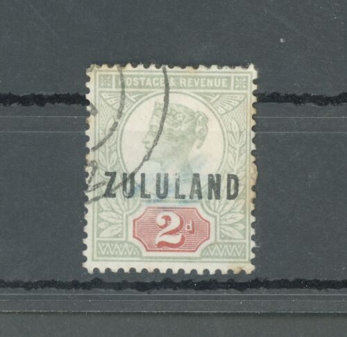 1888-93 Zululand - Sudáfrica - Stanley Gibbons #3 - 2d. gris verde y carmín - Imagen 1 de 1