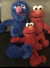 Cookie Monster and Elmos Sesame Street Bundle Plush Toys