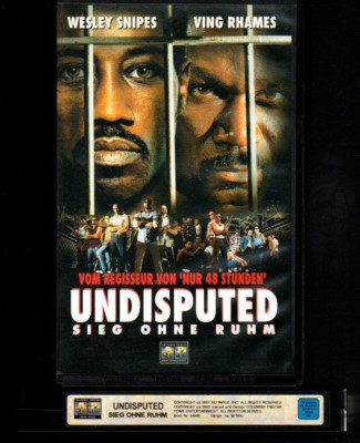 Wesley Snipes  Ving Rhames   UNDISPUTED  Sieg ohne Ruhm   VHS Rarität  