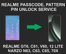 Realme Pass, Pattern, Pin Unlock, Realme GT6, C61, V60, 12 LIte, Narzo N63, C63