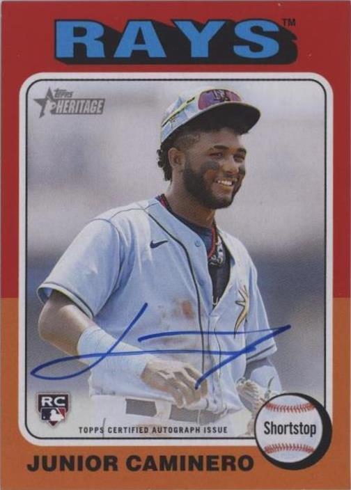 2024 Topps Heritage - Junior Caminero #ROA-JCA for sale | eBay