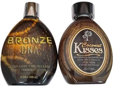 Ed Hardy Coconut Kisses Tanning Lotion & Bronze DNA Self Tanner Sunless Tanning