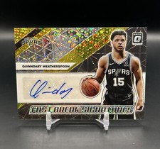 2019-20 Donruss Optic Fast Break Signatures Quinndary Weatherspoon Gold /10 Auto