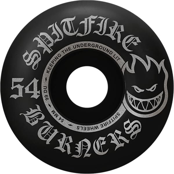 新品未使用SPITFIRE BURNERS FORMULA 54MM 99A Spitfire Burners 54MM 99A Black Wheels Set | eBay