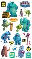EK SUCCESS Disney MONSTER'S INC. Flat  Stickers - 19 pcs