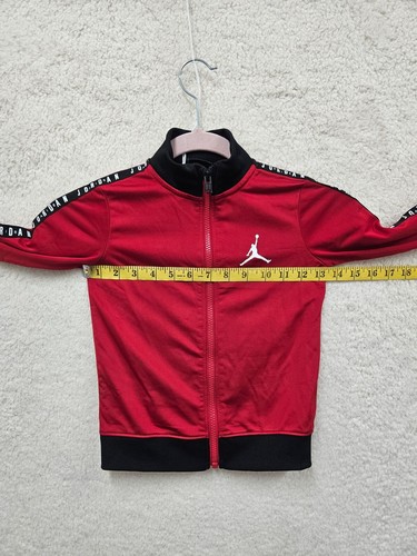 Jordan Boys Toddler Sweatshirt 4T Red Polyester Long Sleeve Full Zip Active - Picture 8 of 17