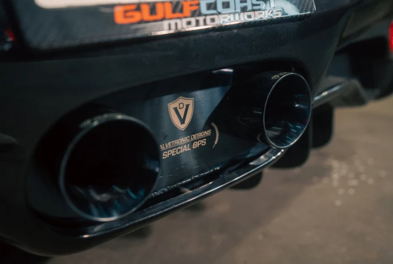 Valvetronic Designs Titanium Valved Catback Exhaust For 10-15 Ferrari 458 Italia
