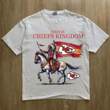 Kansas Cities Football Chiefs T Shirt, Kingdom, wofl Mascot, Warpaint