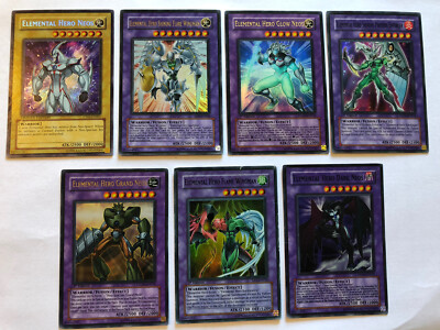 yugioh all elemental hero cards Yu-Gi-Oh Elemental Hero Cards, 7 in total