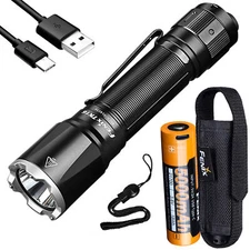 Fenix TK16 V2.0 V2 3100 Lumen Tactical Flashlight, Long Throw and Rechargeable