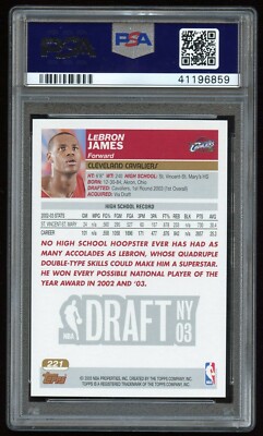 2003-04 Topps Collection LeBron James # 221 Rookie Card RC