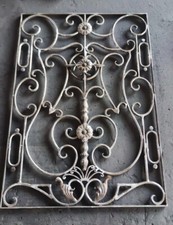 Rustic Door hardware grill for a door or window wrought iron hand made forged