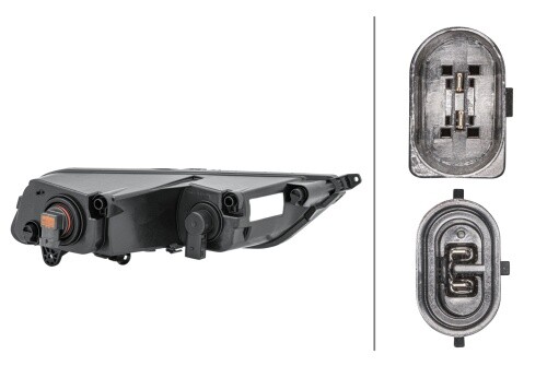 HELLA Nebelscheinwerfer 1ND 010 545-311 Links - FF-Nebelscheinwerfer ECE/CCC Für VW Golf VII