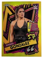 2021 Topps Chrome WWE Slam Attax - RAQUEL GONZALEZ Yellow Refractor #82 /99