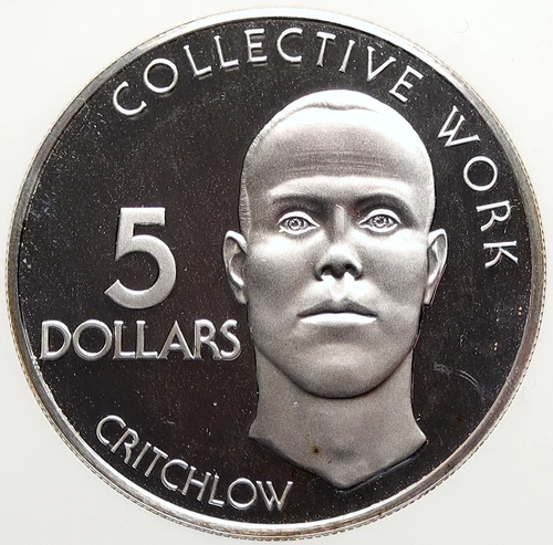 1976 GUYANA Hubert Nathaniel Critchlow LABOR Proof Silver $5 Coin NGC i106317