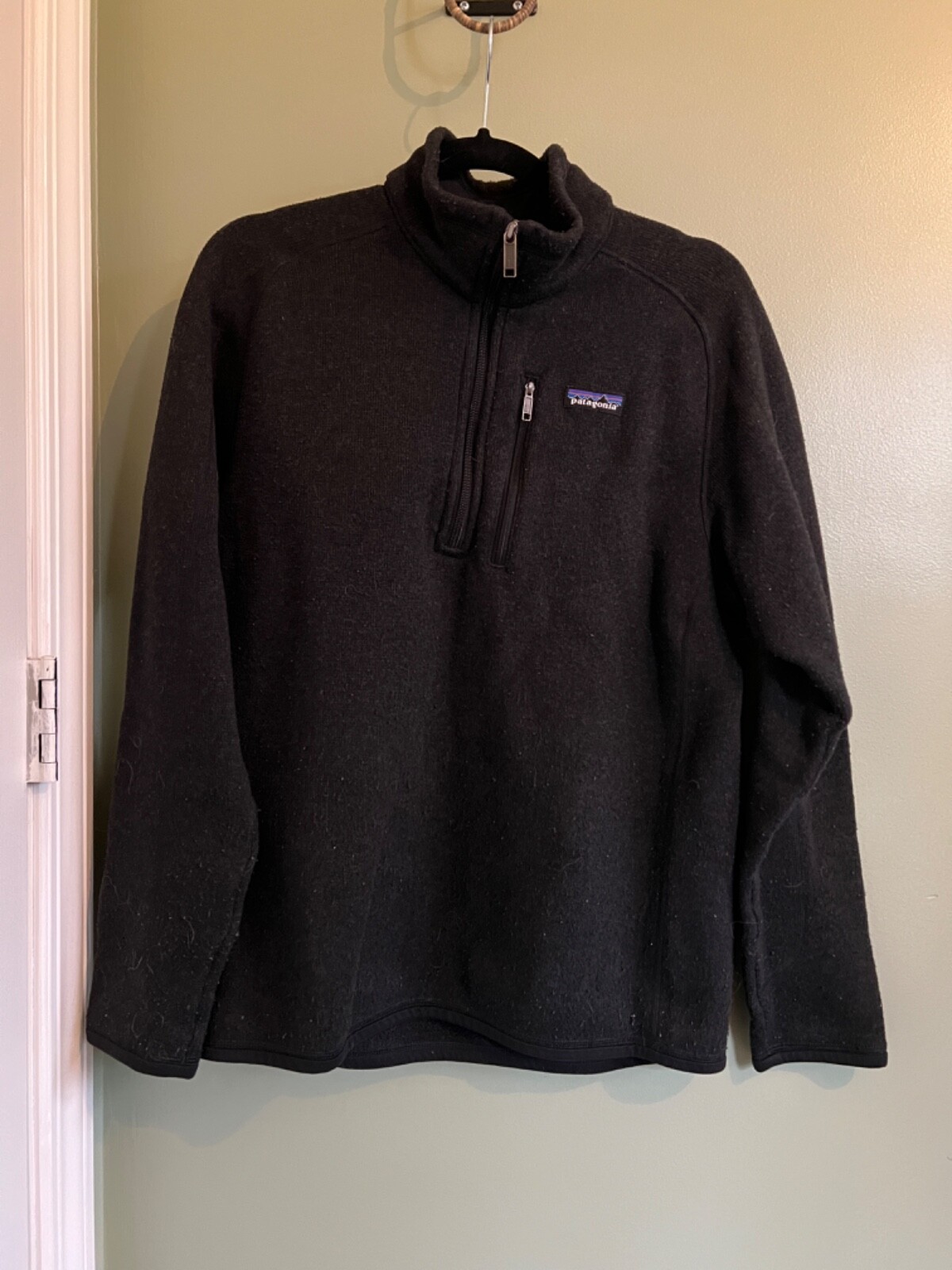 Patagonia Better Sweater Fleece Jacket for Men in Black Size M Outdoor Logo